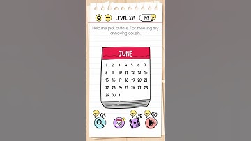 Brain test level 335 help me pick a date for meeting my annoying cousin