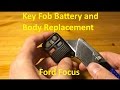 2000-2014 Ford Keyless Remote Battery and Body Replacement