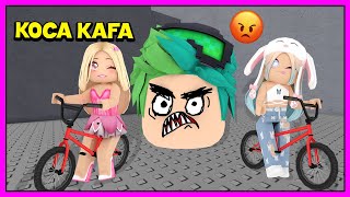 KOCA KAFALARDAN BİSİKLET İLE KAÇIYORUZ  KÜBRA NİSA HAN KANAL ROBLOX Escape Running Head