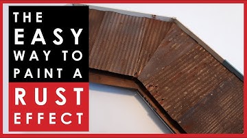 The easy way to paint a rust effect for scale models