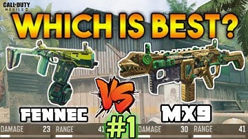 Call of Duty Mobile : FENNEC vs MX9 | part -1 | (which is best gun?) SMG #17  part 1