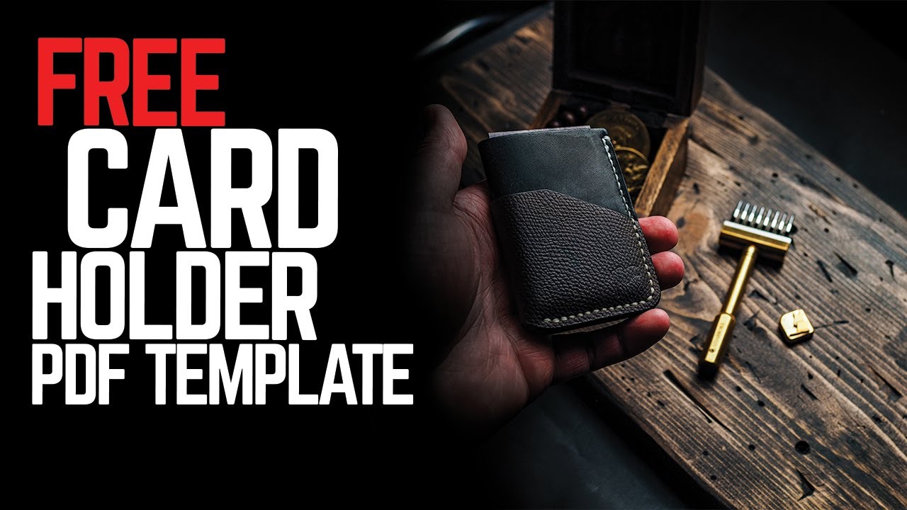 free-leather-card-holder-pdf-pattern-template-youtube