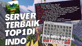 Server survival TERBAIK TOP 1 Indonesia bisa Minecraft pe 1.20 dan java edition - Natural Smp