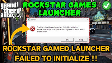 2025 Fix Rockstar games launcher failed to initialize