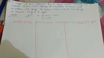 #est100 #ktu #engineeringmechanics #vibration problem #module5