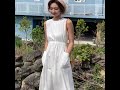 봄여름 밴딩 민소매 주머니 미디 원피스