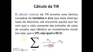 Cálculo manual da TIR (Taxa Interna de Retorno) | Análise de Investimentos e Orçamento de capital Cálculo manual da TIR (Taxa Interna de Retorno) | Análise de Investimentos e Orçamento de capital