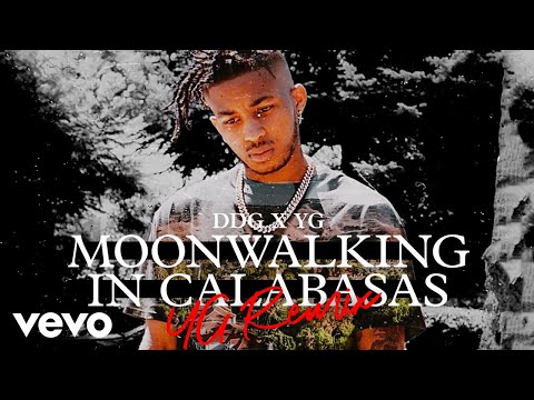 Screen shot of DDG ft YG Moonwalking in Calabasas Remix music video