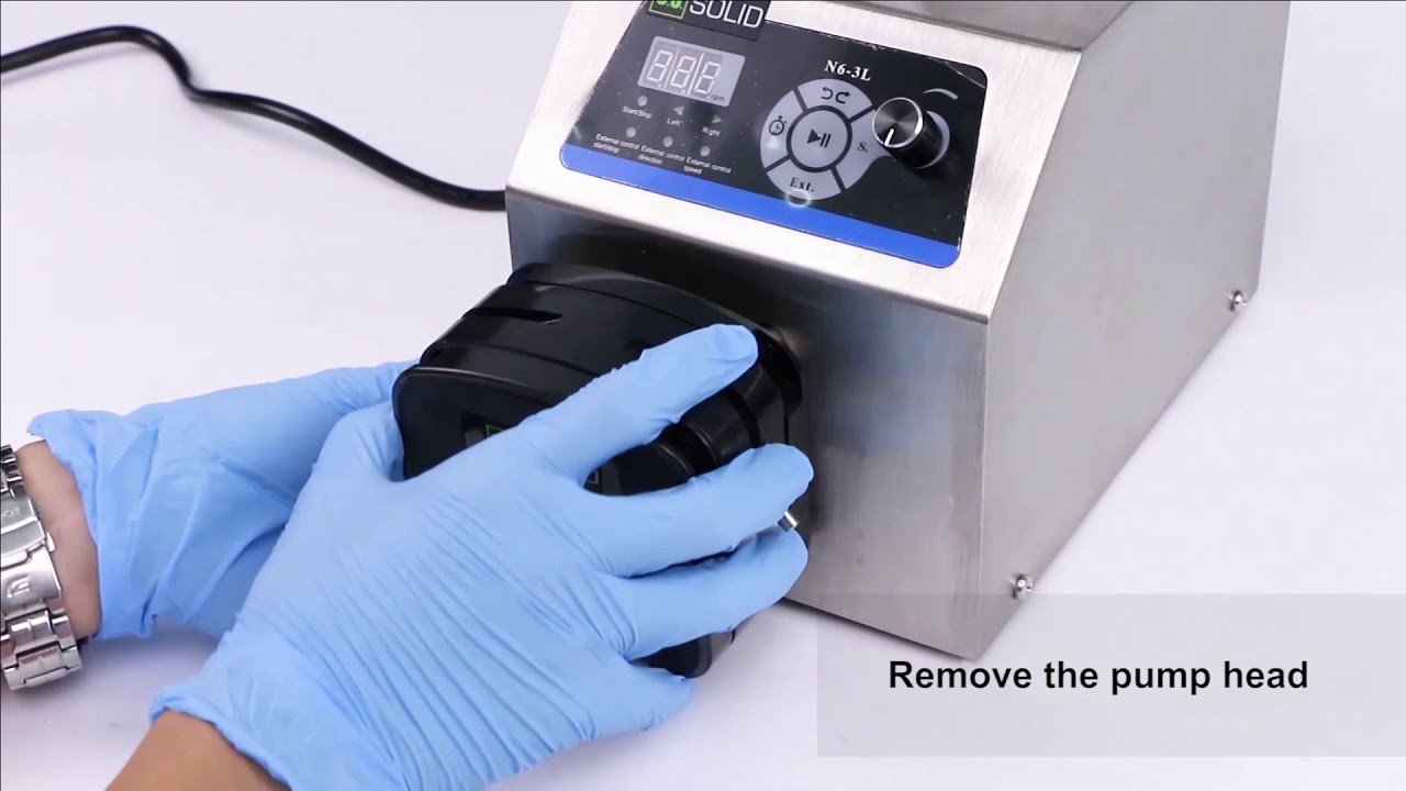 U.S. Solid M6-3L peristaltic pump- change the pump head