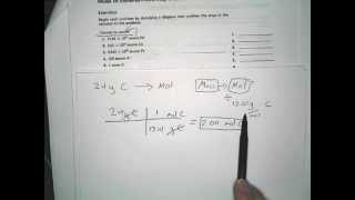 Converting between moles and grams, 1 step problems