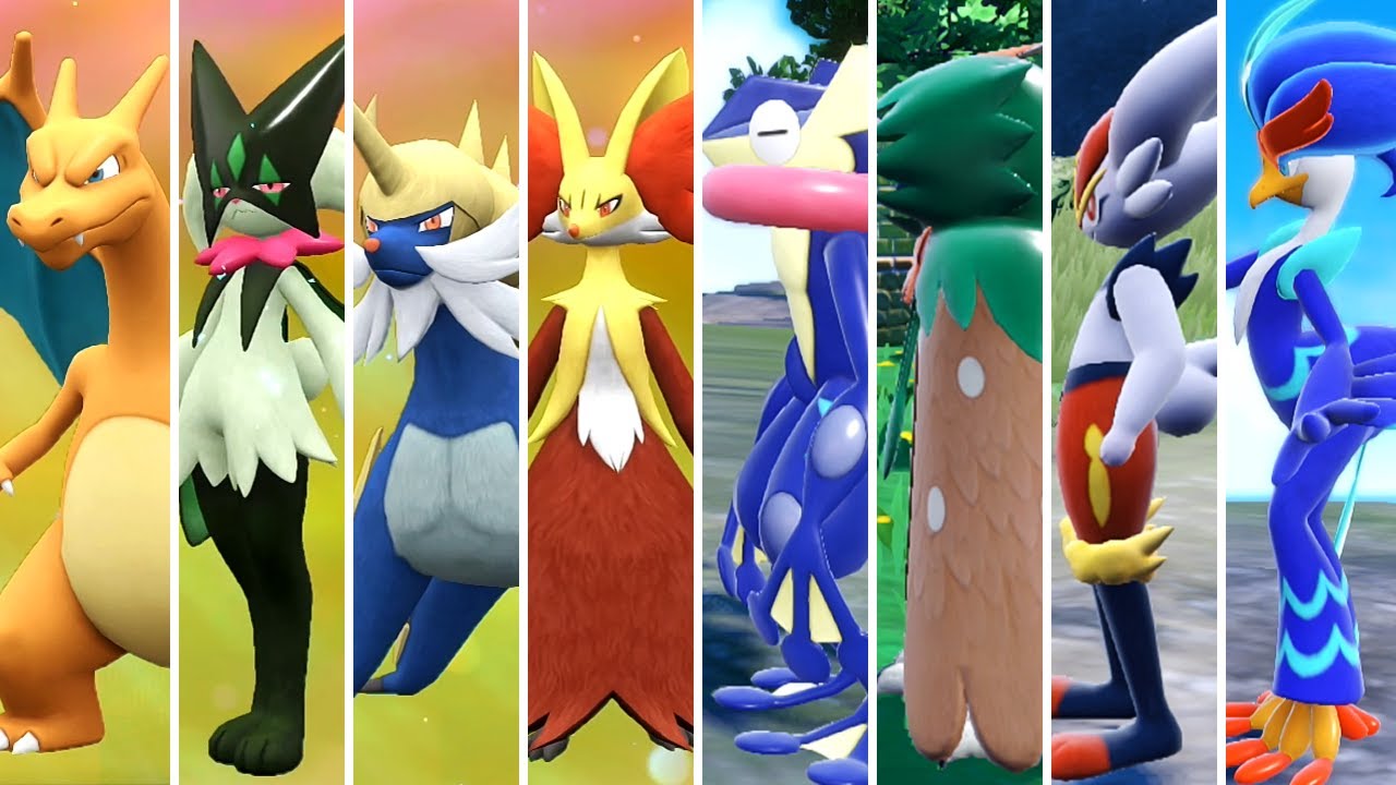 ALL STARTER POKEMON Evolutions in Pokemon Scarlet & Violet 