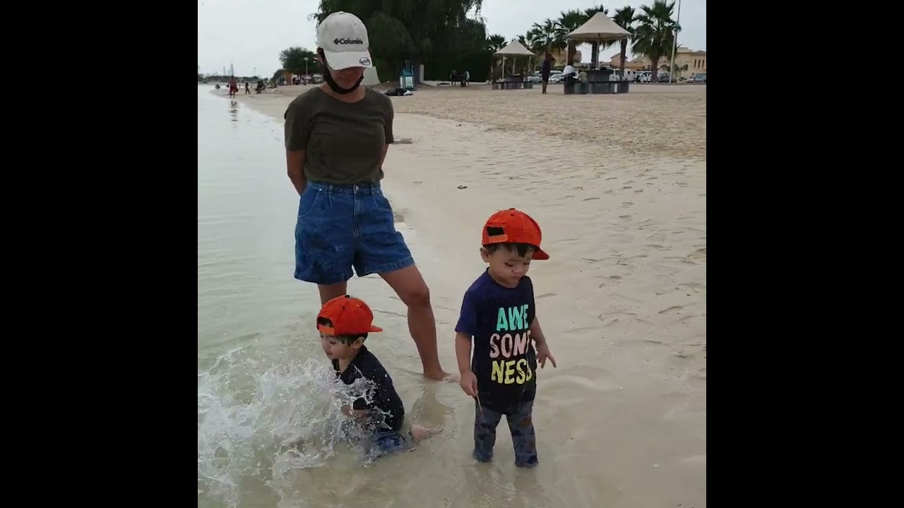 Walking lng dapat eh, nauwi sa swimming 