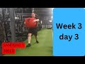 Training For Strongman Comp - Week 3, day 3 (446lb SSB Box Squats, 236lb OHP, 3 Sandbag Medley
