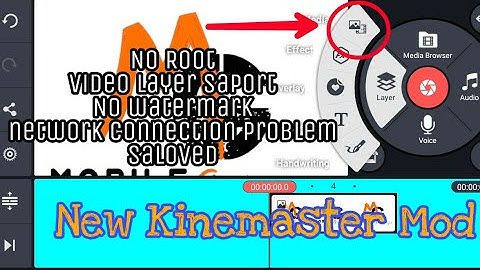 how to add video layer in kinemaster | new kinemaster Mod | in telugu