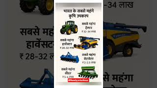 भारत के सबसे महंगे कृषि उपकरण कौन–से हैं? | #gk #shorts