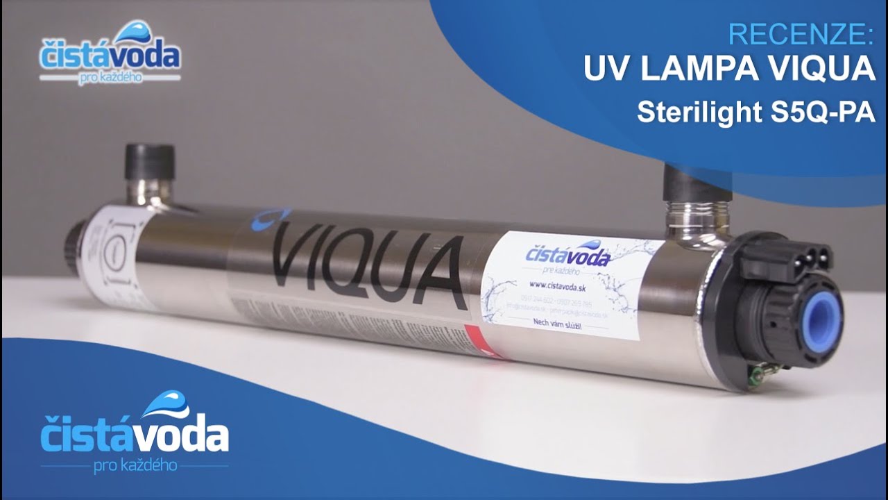 UV lampa na vodu VIQUA Sterilight S5Q-PA - recenze (prod. ČistáVoda.cz)