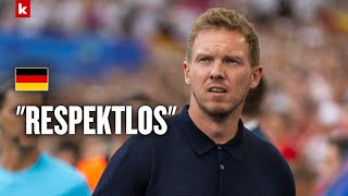 Thumbnail for Nagelsmann wird wegen Rotation deutlich: „Das Respektloseste, was du machen kannst“| DFB