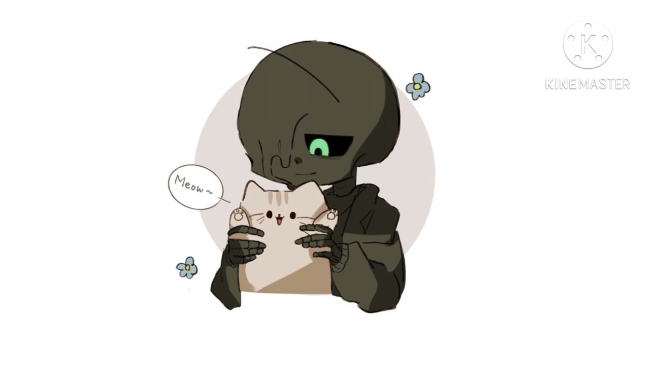 Nightmare Sans x Experimented Listener (requested by Yola281)