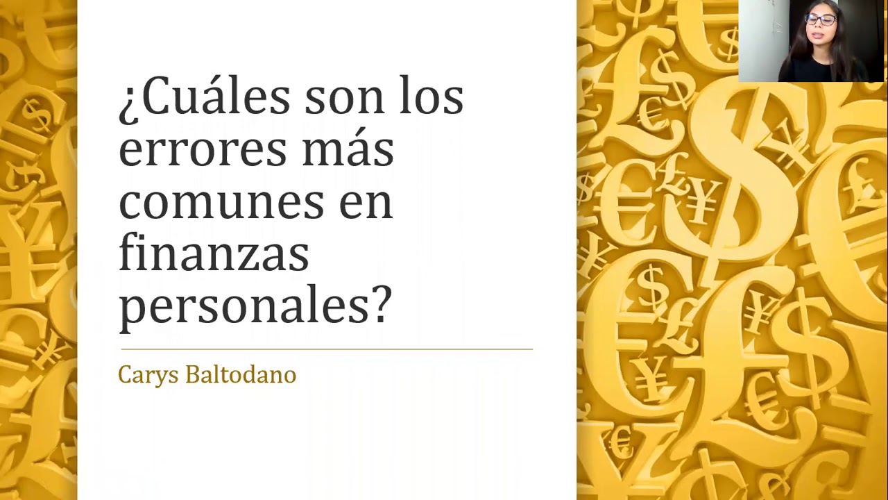 LOS ERRORES MÁS COMUNES EN LAS FINANZAS PERSONALES - YouTube