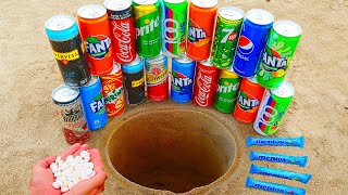 Coca Cola, Pepsi, 7up, Schweppes, Mirinda, Fanta and other Sodas vs Mentos Underground