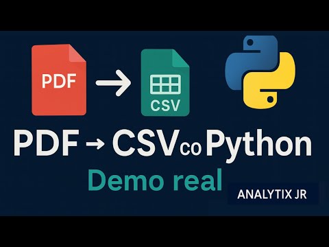 Automatiza el Escaneo de Facturas PDF a CSV con Python