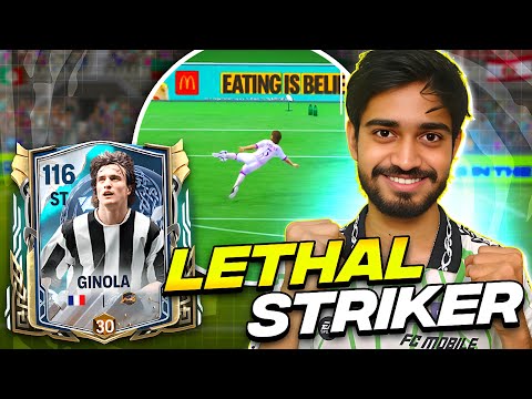 111 OVR Ginola is UNSTOPPABLE ( Best Skills & Goals ) - FC MOBILE