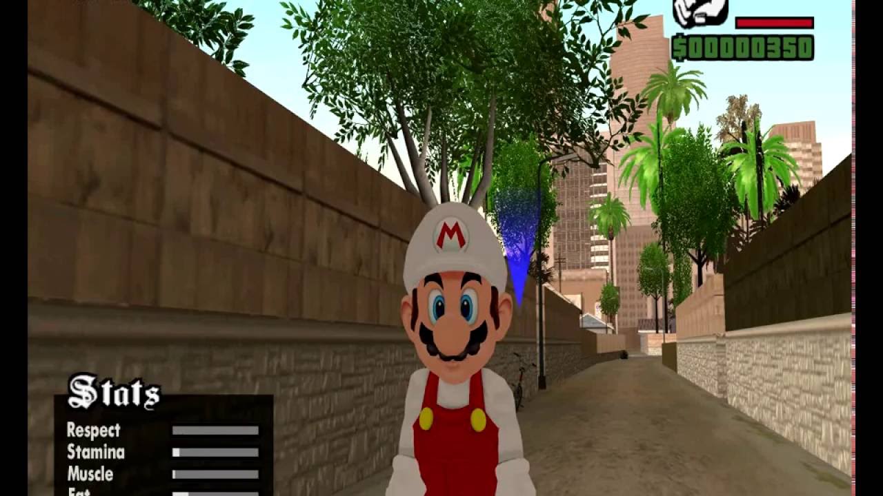 super mario pack gta san andreas