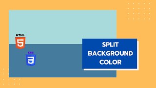 How to add Split Color Background using CSS | WEB DEVELOPMENT TUTORIALS