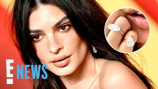 Emily Ratajkowski Transforms Her Engagement Ring Into Massive \\