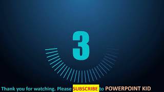 Clock round Timer 5 seconds countdown Intro Video - Amazing simple animation
