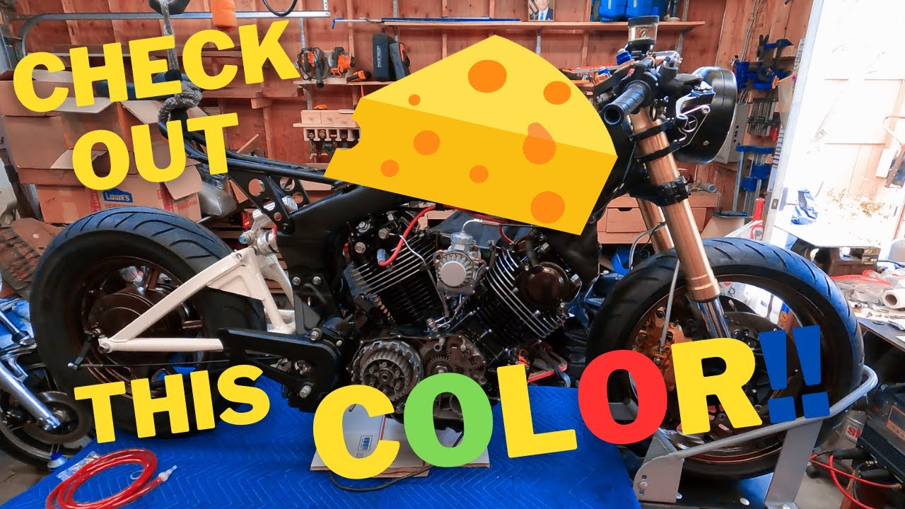 Custom Yamaha Virago Build: Watch Me Assemble & Reveal the Stunning Tank Color! Final assembly pt.3
