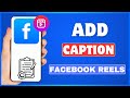Add Captions to Facebook Reels & Videos 📹