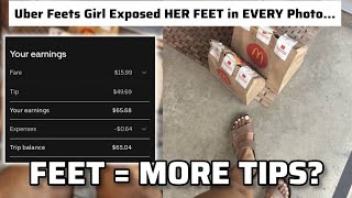 Uber Eats Driver Puts Her FEET in Every Delivery Photo… Tips Exploded 😱