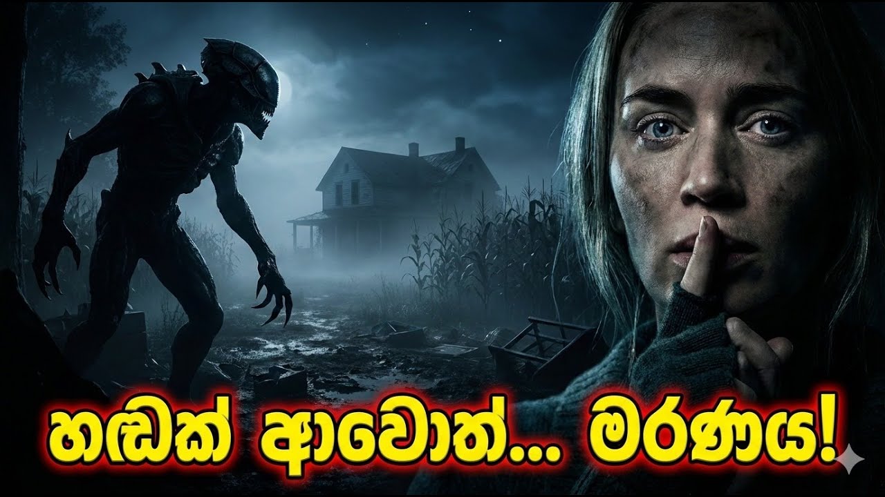 සද්ද කරොත් මරණය! 😱 හුස්ම ගන්නත් බය හිතෙන ෆිල්ම් එක - A Quiet Place