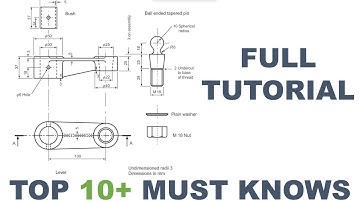 ASSEMBLY  DRAWING FULL TUTORIAL STEP BY STEP