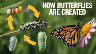 How Butterflies Are Created 🦋 | From Caterpillar to Winged Beauty