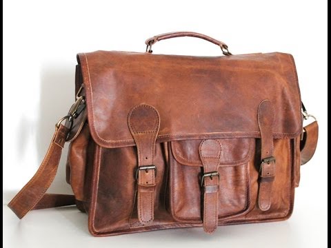 vintage leather briefcase / maletín de piel vintage 16