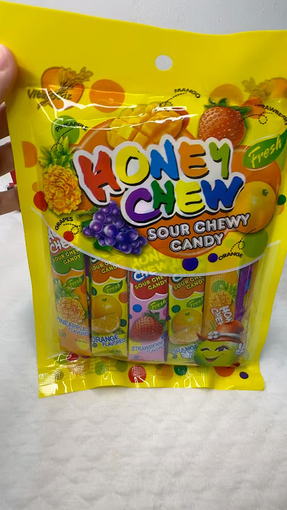 Honey chew ,sour chewy candy #snack #jajanan #candy #gulagula #shorts