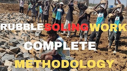 Rubble Soling Work Complete Methodology | rubble soling procedure| rubble soling methodology #soling