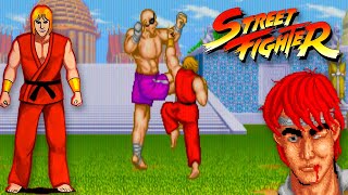 Street Fighter 1987  Ken Arcade Longplay   No Cheats