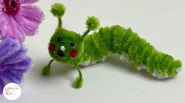 Tutorial DIY Animals - How to make Worm with Pipe cleaners #hmstation