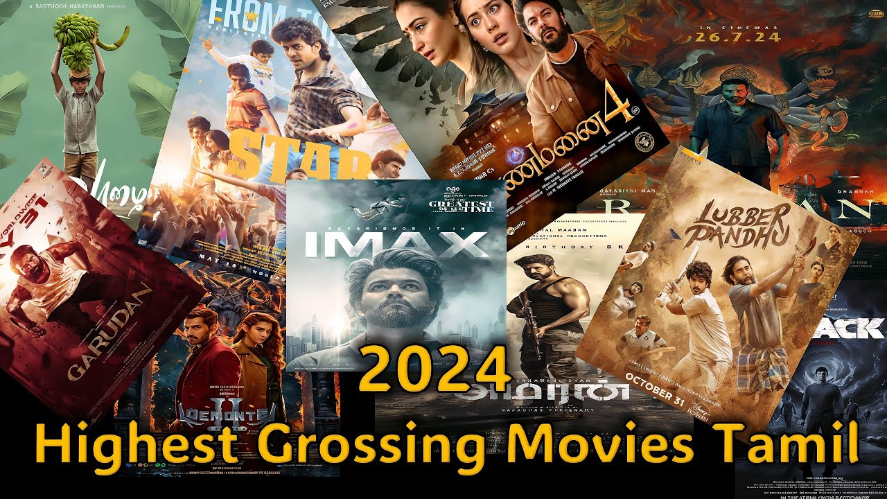 2024 Highest Grossing Top 20 Tamil Movies | Maharaja |The Greatest of All Time | Amaran | Vettaiyan