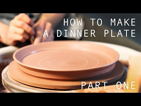How to Make A Pottery Dinner Plate — Part