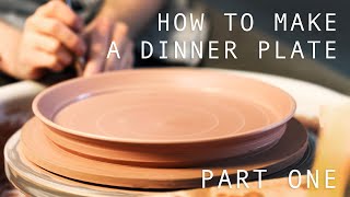 How to Make A Pottery Dinner Plate - Part One