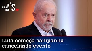 Alegando falta de segurança, Lula cancela largada da campanha em SP