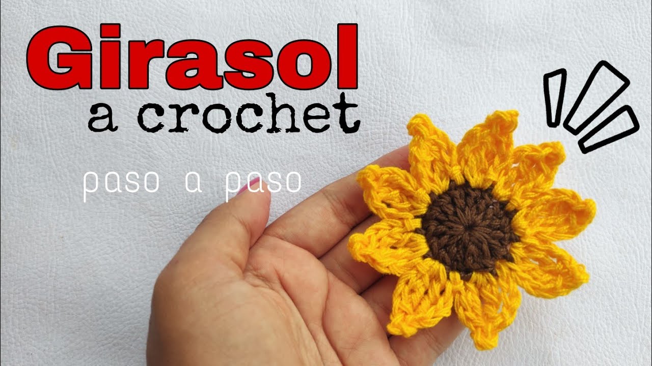 COMO HACER UN 🌻 GIRASOL 🌻 A CROCHET - PASO A PASO - How to crochet a sunflower (ENGLISH SUB) 🧶