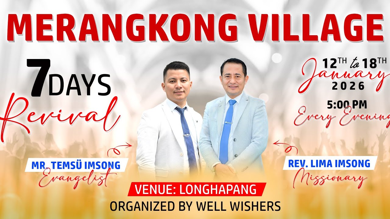 Merangkong Village Revival 2026 | Temsu Imsong, Missionary | 16th January | Day 5