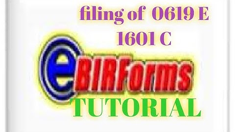 LIVE TUTORIAL on How to file BIR forms 0619 E and 1601 C online | OFFLINE eBIRForms