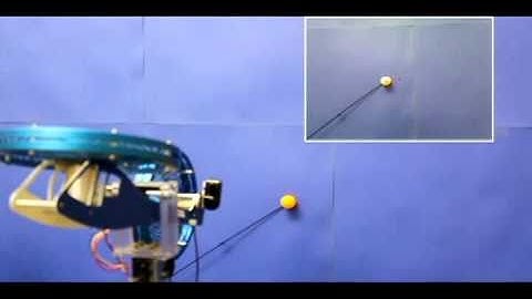 Tracking a moving object using a 2DOF model helicopter