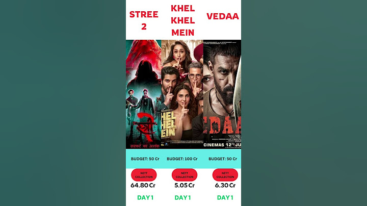 Stree 2 VS Khel Khel Mein VS Vedaa Movie Comparison | Box Office Collection | Clash | #stree2 #song